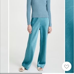 Vince satin bias pants size large NWT